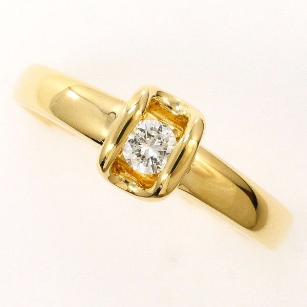 K18YG リング ring 指輪 11号 ダイヤ 0.12 総重量約2.0g
