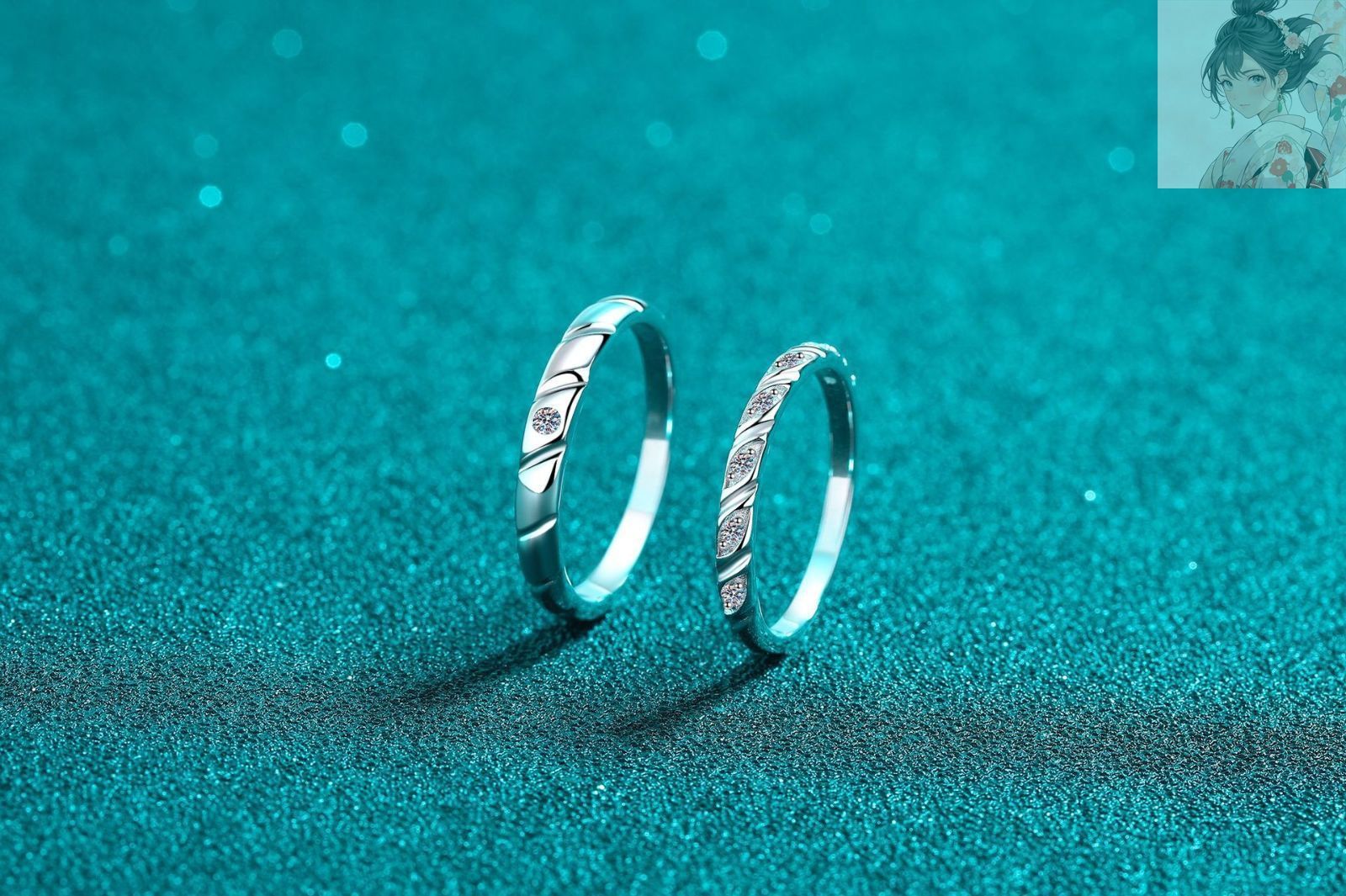 リング 指輪 モアサナイト 0.12ct シルバー925 女性用リング