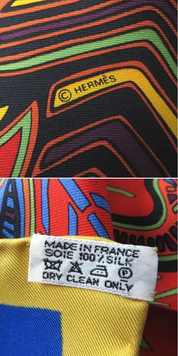 エルメススカーフ カレ90/柄名:クナ族の伝統 エルメススカーフ カレ90/柄名:クナ族の伝統