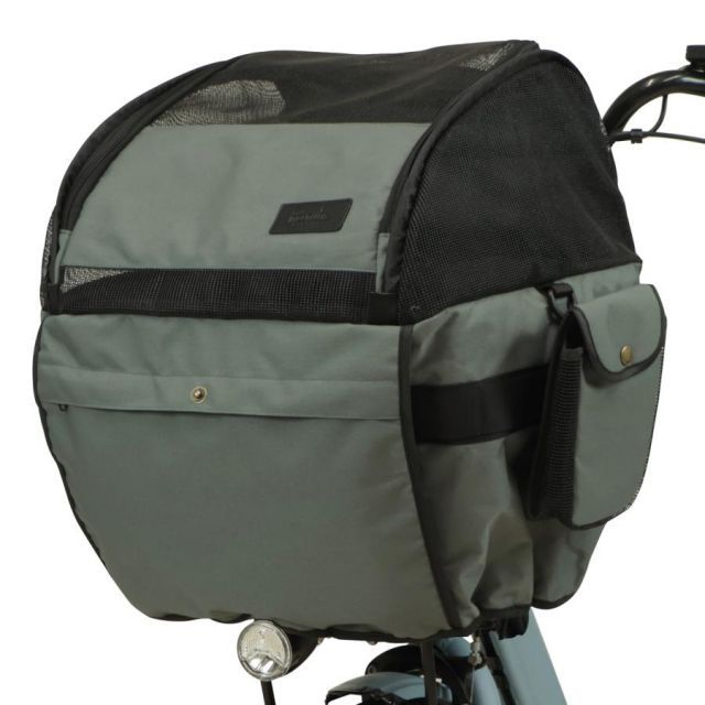 大久保製作所 D2F-PT01 自転車用 ペットキャリー カゴカバー 体重6kg未満 小型犬 グレー