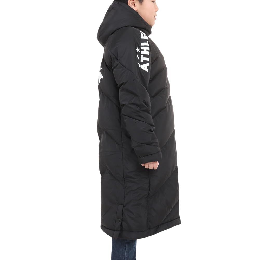 ATHLETA ベンチコート ブラック　160サイズ ATHLETA ベンチコート 黒 フード付き 160 ATHLETA ブラック ダウン