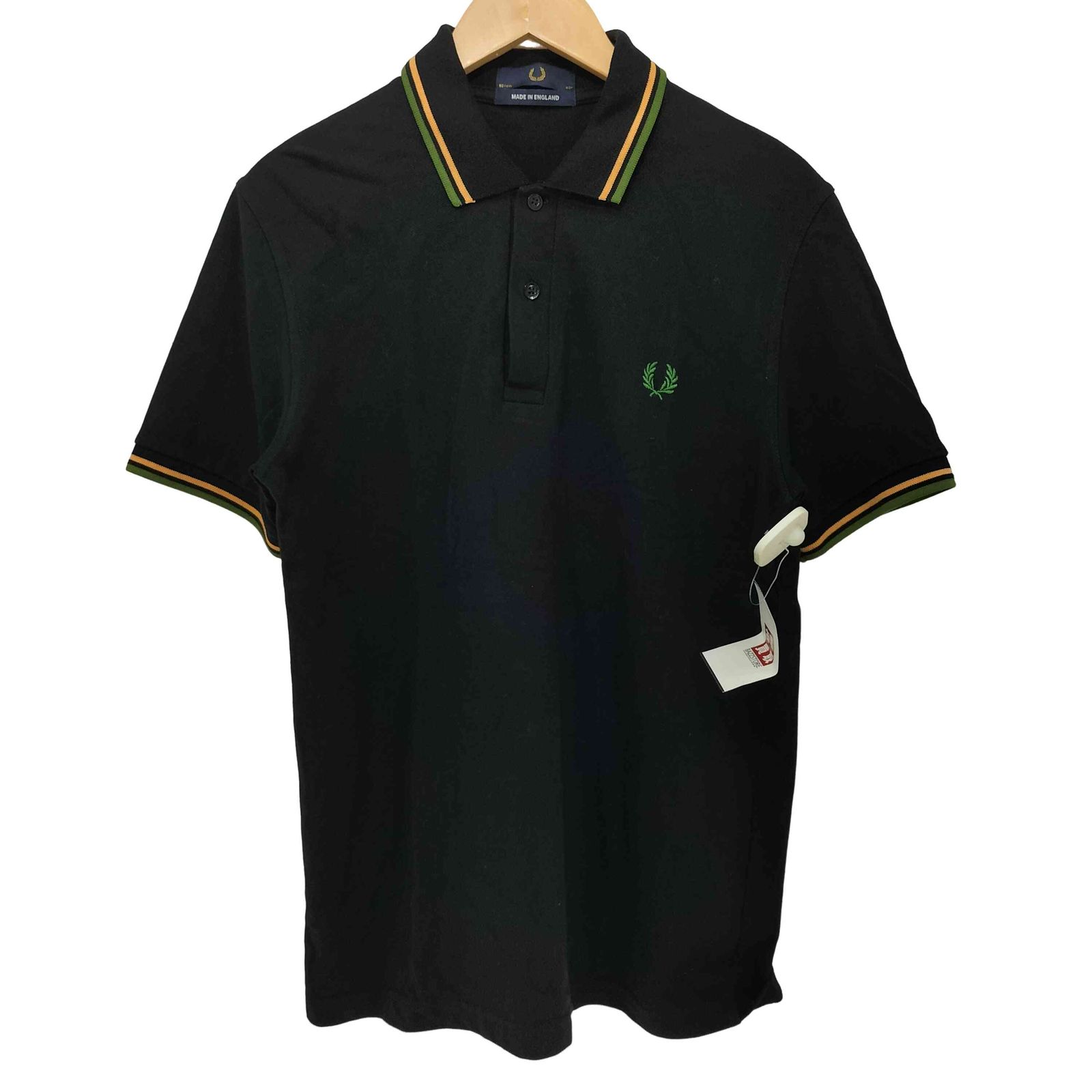 フレッドペリー FRED PERRY 英国製 ロゴ刺繍 リブライン S/S 