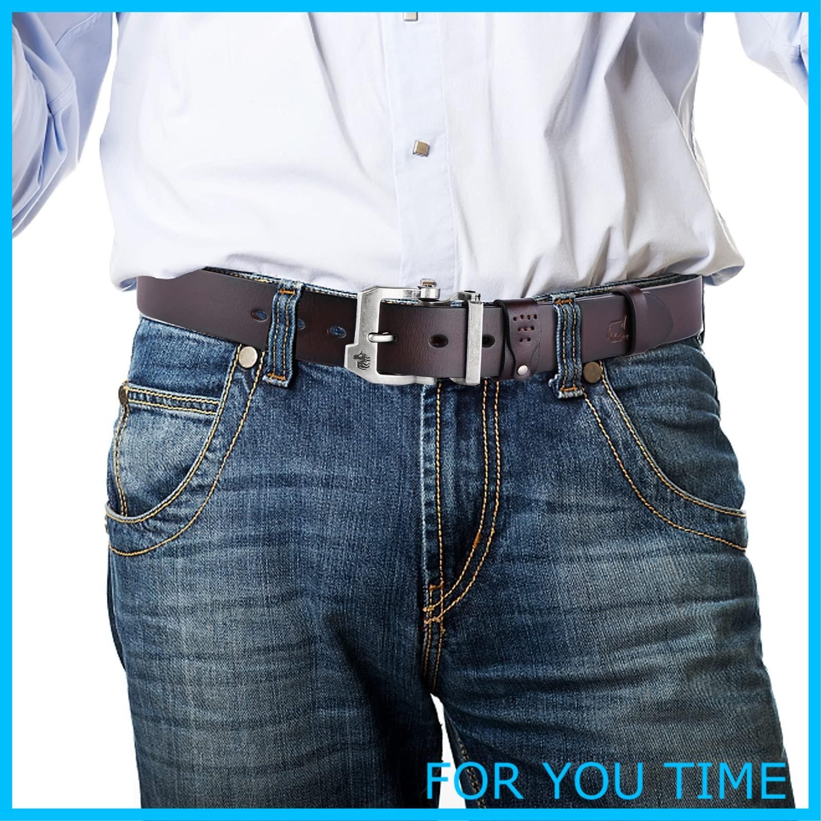 新着商品】[BISON DENIM]ベルト メンズ 本革 大きいサイズ メンズ