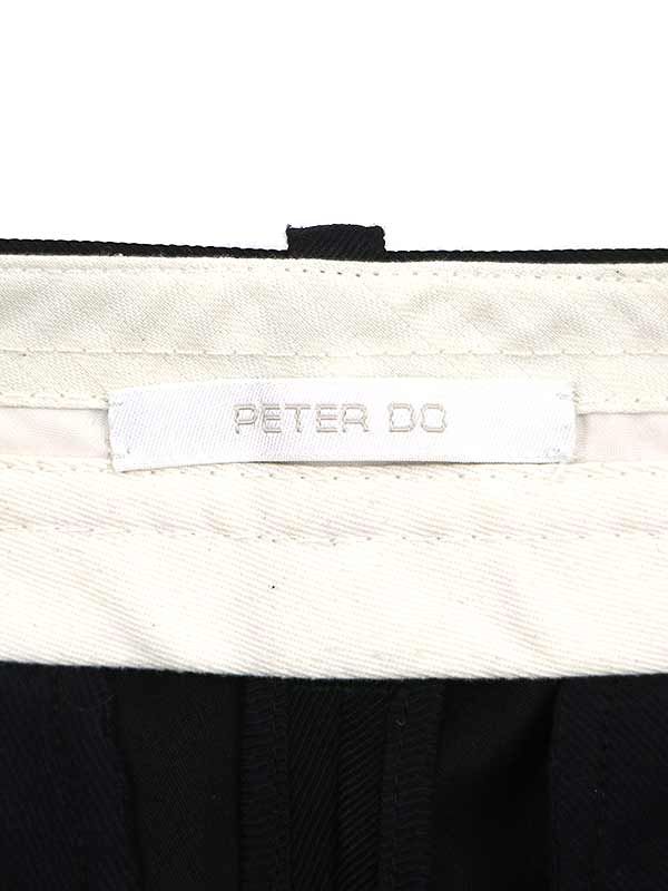 PETER DO ピータードゥー 19AW タキシードスラックスパンツ ブラック 36
