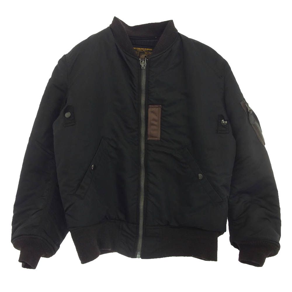 Buzz Rickson s バズリクソンズ BR10573 10周年 TYPE BLACK MA-1 フライトジャケット ブルゾン ロング