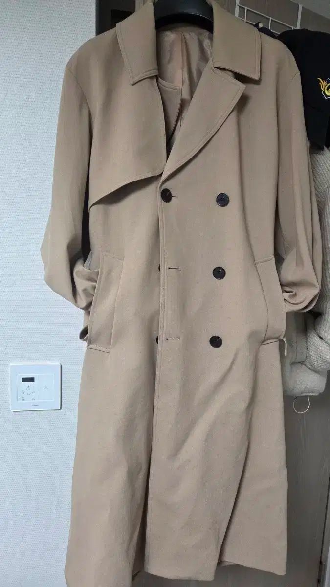 ドローフィット ウール トレンチ コート BEIGE