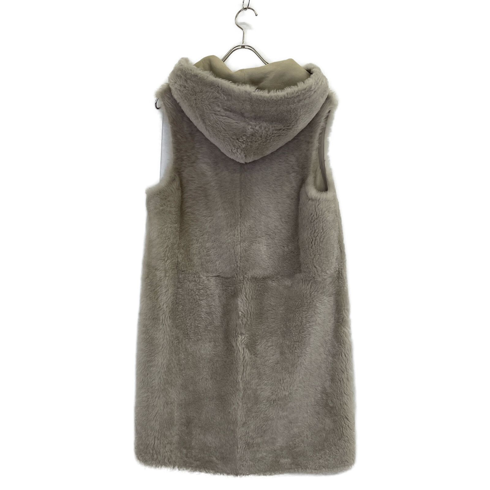 定価10万 Theory luxe フーデットレザージャケット グレージュ 38 定価10万 Theory luxe フーデットレザージャケット グレージュ 38