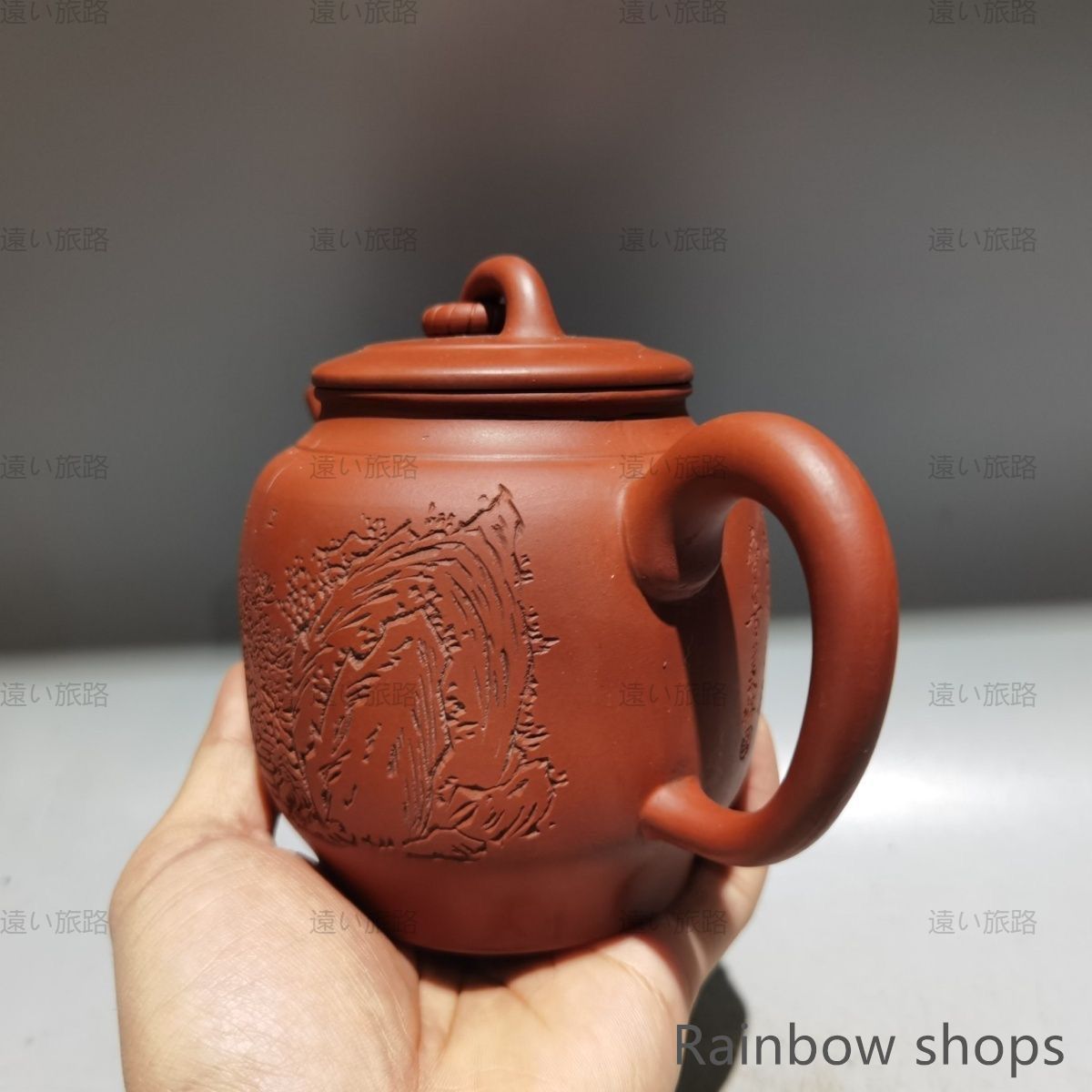 真作保証 中国 時代物 周桂珍銘 宜興紫砂 常滑 朱泥急須 煎茶道具 古