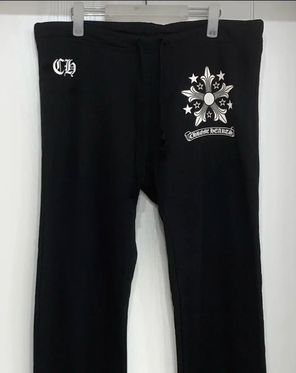 M CHROME HAEATS クロムハーツ スター クロス トレーナー パンツ 黒