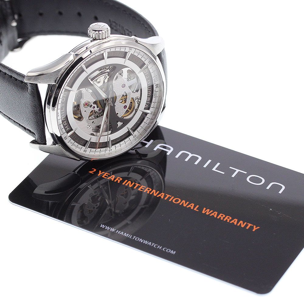 ハミルトン HAMILTON H42555151 ジャズマスター ビューマチック 自動巻き メンズ保証書付き_909872