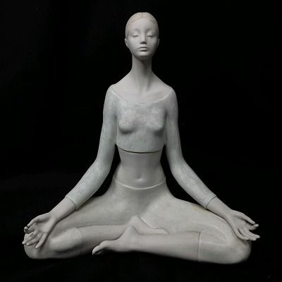 23k-691o【中古】【補修あり】LLADRO　リヤドロ　フィギュリン　「瞑想」