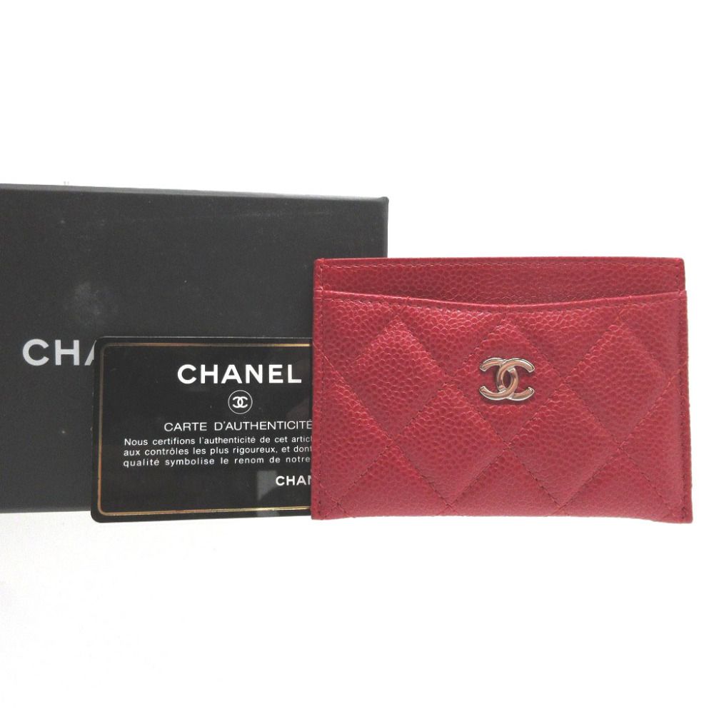 CHANEL シャネル カードケース レッド 楽天市場】CHANEL シャネル 名刺入れブラック レッド スムース