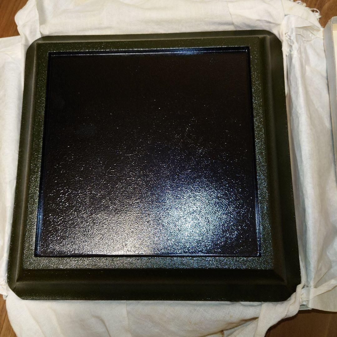 若狭盆 23cm x 23cm x 3cm 茶入盆 菓子盆 お盆 茶道具 四方盆 トレー トレイ