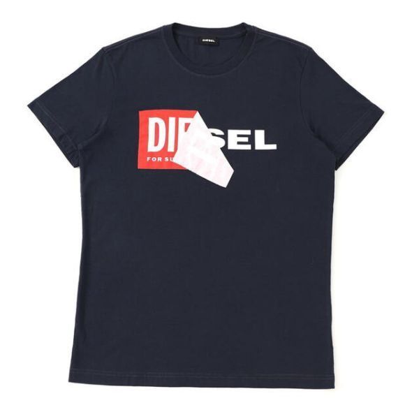 ディーゼル DIESEL Tシャツ M T DIEGO QA T-SHIRT ネイビー - T 