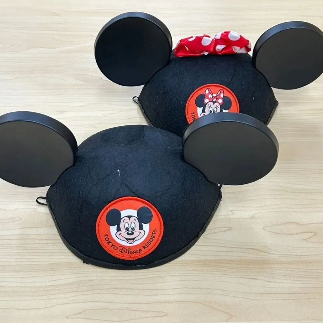 Disney - ミッキー　ミニー　被り物 Disney - ディズニー ミッキー ミニー ファンキャップ 被り物 の