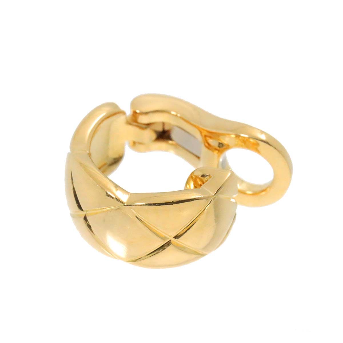 シャネル CHANEL ココクラッシュ イヤリング K18 YG イエローゴールド  