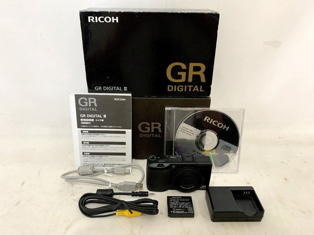 ［美品箱付き］RICOH リコー GR DIGITAL iii Ricoh リコー GR Digital III 3 コンパクトデジタルカメラ 元箱