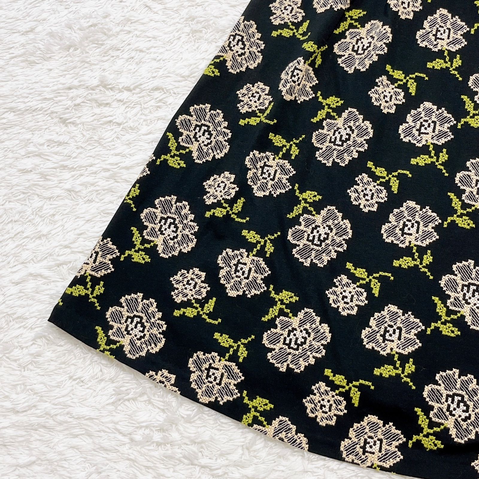 ゴージャス✨ 美品 Sybilla シビラ 豪華総刺しゅうロングワンピース A 