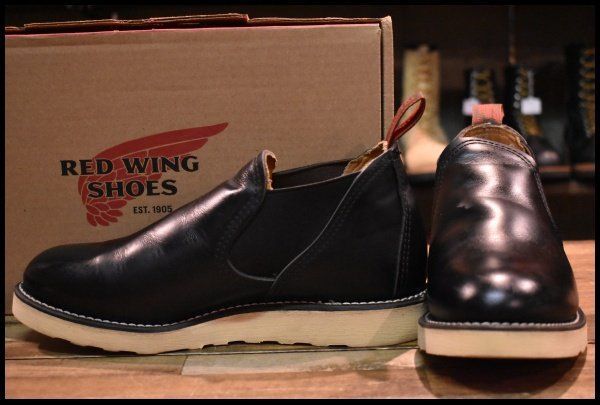 6.5E 箱付 美品】レッドウィング 8142 ロメオ サイドゴア 黒 ブラッククローム ローカット 短靴 ブーツ redwing  HOPESMORE【EI185】 - メルカリ