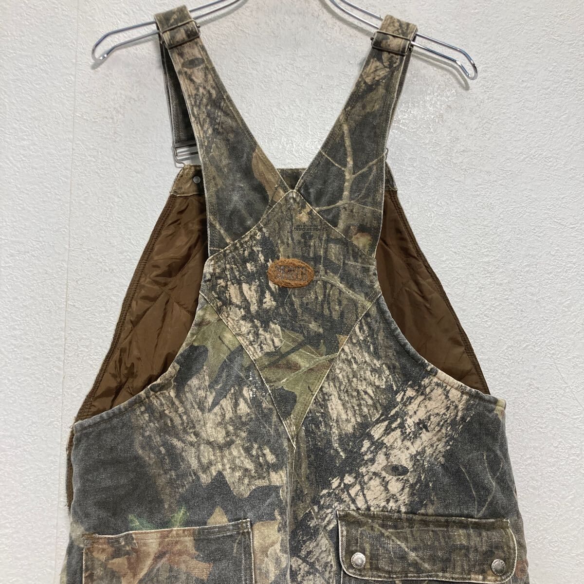 SPORTS AFIELD 中綿 ダック オーバーオール W38 L リアルツリーカモ 迷彩 ワークウェア サロペット 作業着 古着卸 アメリカ仕入 a701-5314