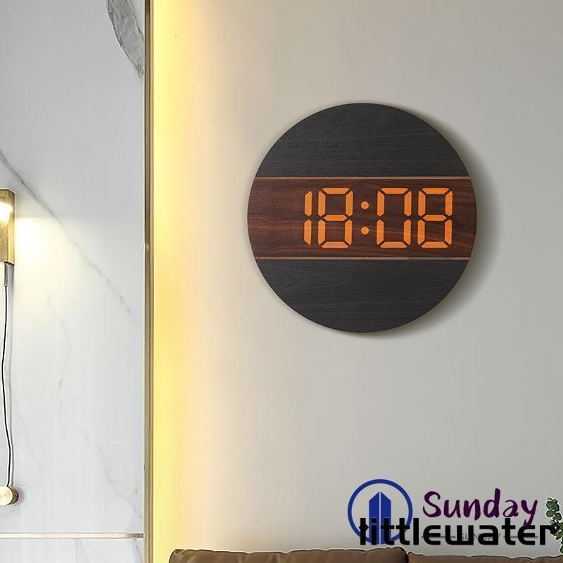 掛け時計 壁掛け時計 デジタル時計 LED 大型 壁掛け 大数字 発光 クロック 静音 スマートおしゃれ レトロ シンプル 北欧風 ホーム装飾 ホーム装飾 NEXPOTALLINN_EU