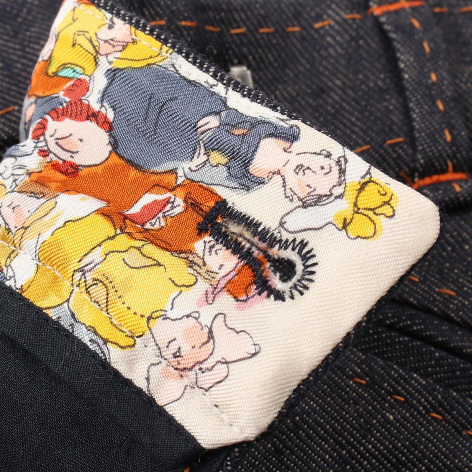 希少美品✨エルメス Cirque Molier デニムパンツ シルク リネン エルメス HERMES デニムパンツ CIRQUE MOLIER ファブリック シルク
