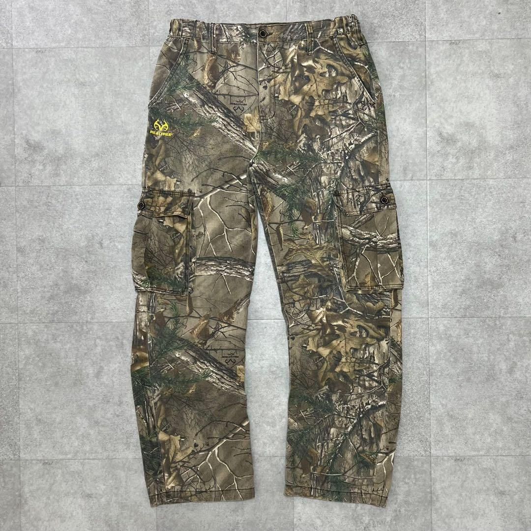 W32 REALTREE リアルツリー　迷彩　リアルツリーカモ　カーゴパンツ W32 REALTREE リアルツリー 迷彩 リアルツリーカモ カーゴパンツ