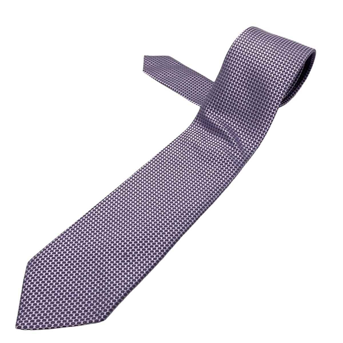 HUGOBOSS ヒューゴボス ネクタイ メンズ - パープル ドット柄
