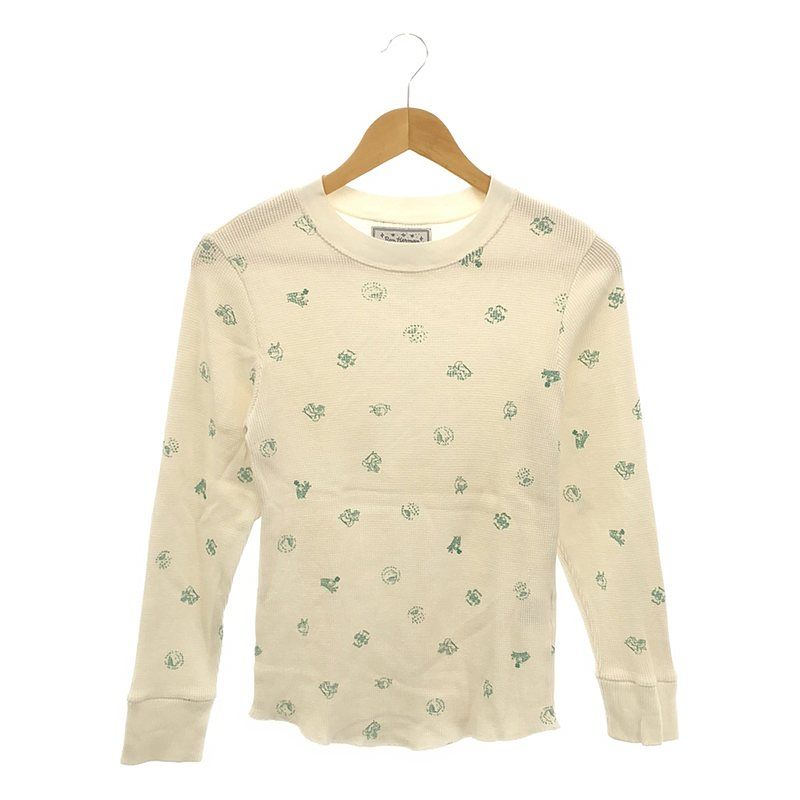 【美品】  Ron Herman / ロンハーマン | ×Jean Andre ジャンアンドレ別注 グラフィックプリント ワッフル ロングスリーブカットソー 美品】 Ron Herman / ロンハーマン | ×Jean Andre ジャン