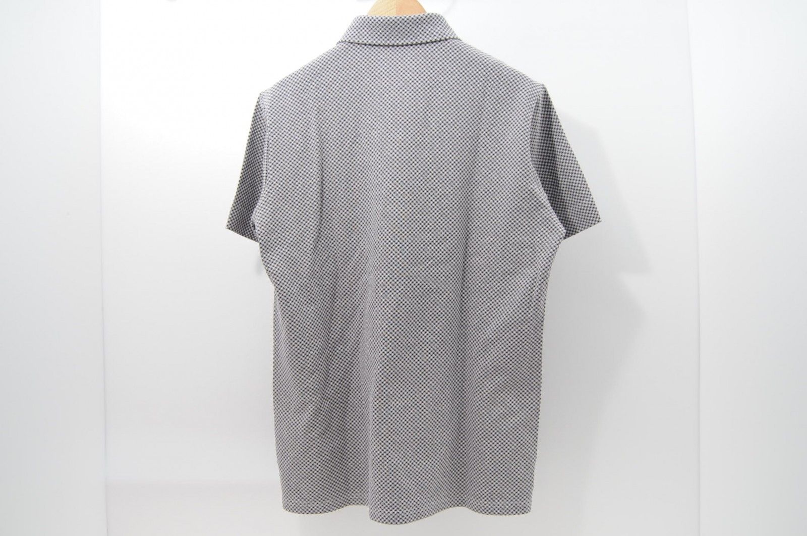 coco 中古 モコ moco メンズ 半袖ポロシャツ 52(LL) 黒×白 総柄 coco 中古 モコ moco メンズ 半袖ポロシャツ 52(LL) 黒×白 総柄