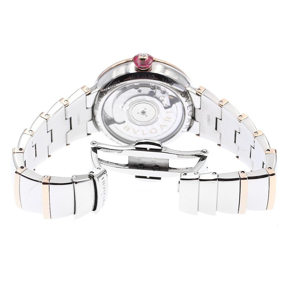 ブルガリ BVLGARI LUP33SG ルチェア デイト 自動巻き レディース良品_  