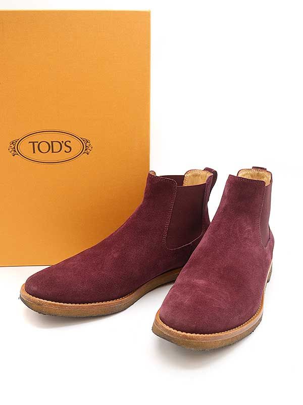 トッズ靴【最終価格　新品】TOD’S トッズ カーキ色サイドゴアスエードショートブーツ