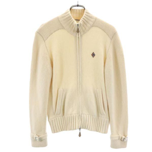 バーバリー カシミヤブレンド ニットジャケット 150A ベージュ系 BURBERRY キッズ 221205