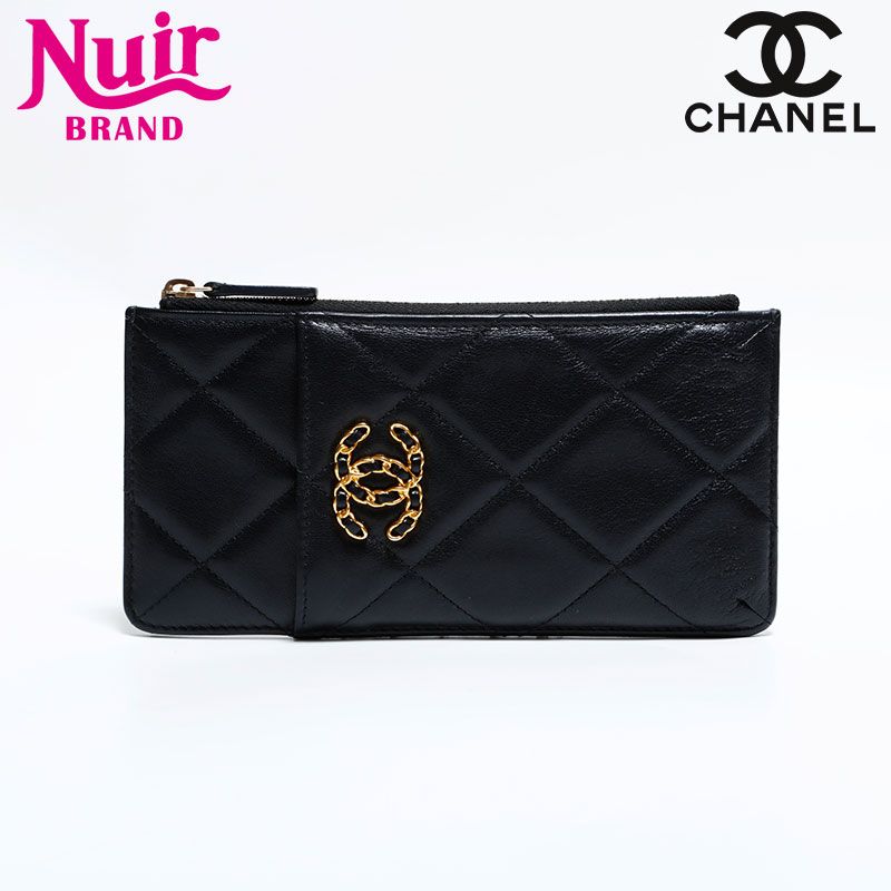 CHANEL シャネル 長財布 CHANEL 19 ラムスキン フラグメント ケース 29番台 2019
