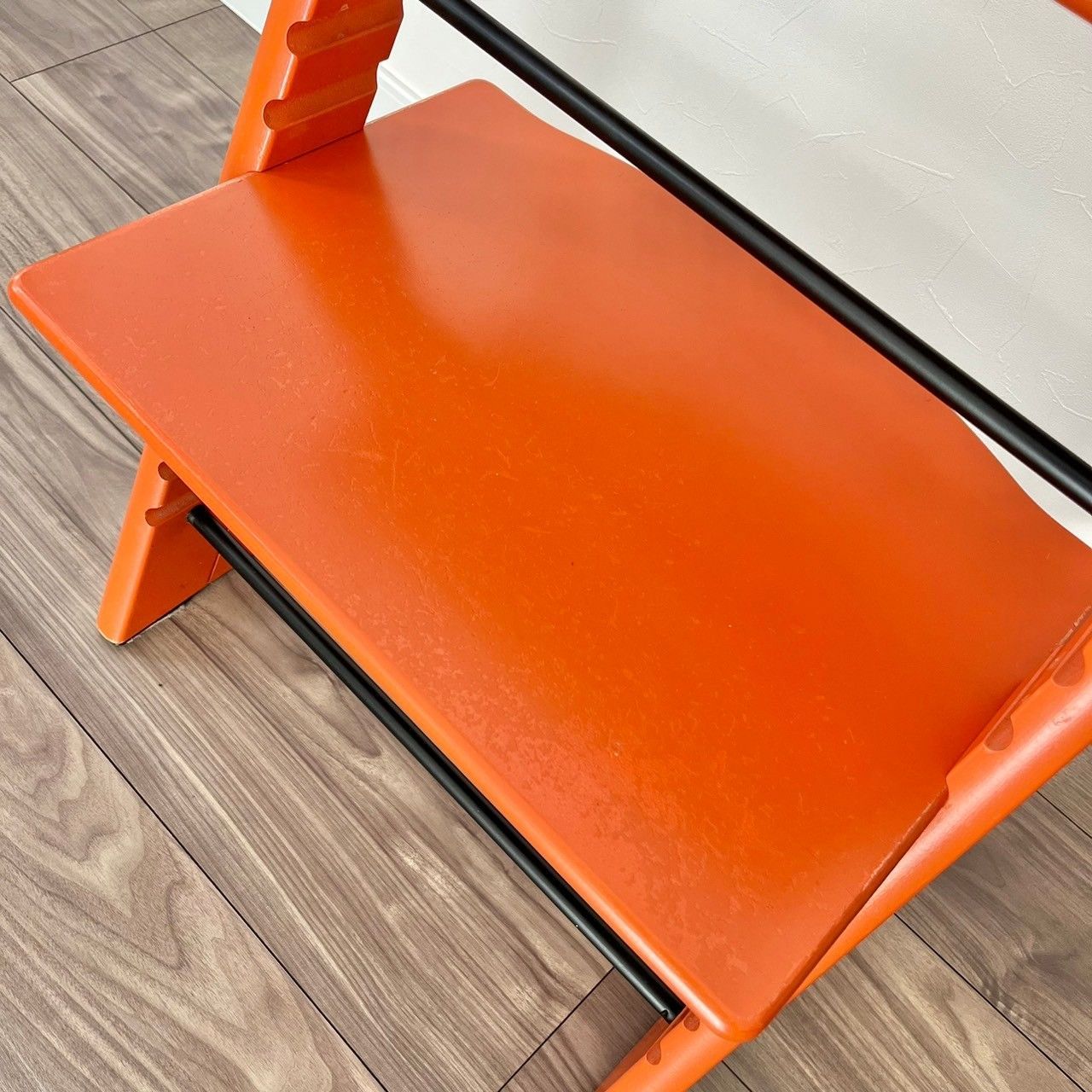 美品】STOKKE Tripp Trapp No.4 テラコッタオレンジ（希少