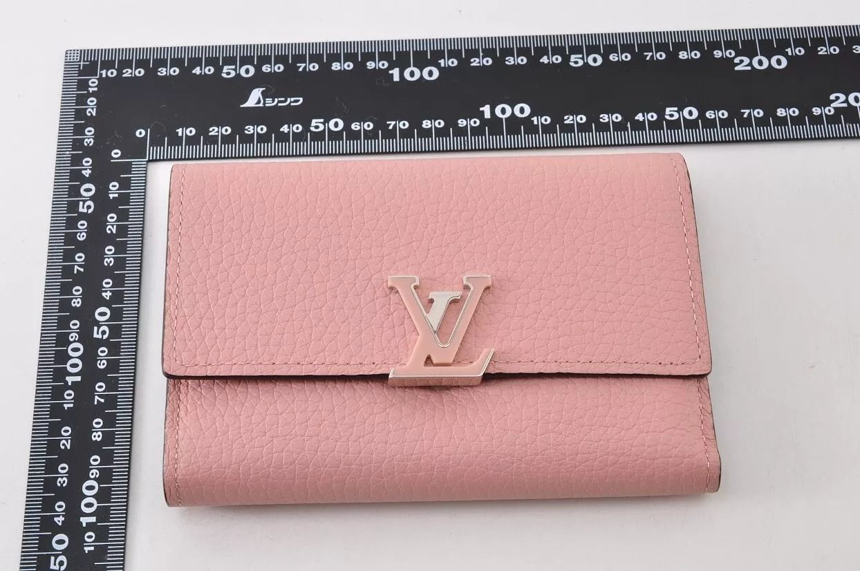 人気】ルイヴィトン カプシーヌピンク 三つ折り財布 LOUIS VUITTON