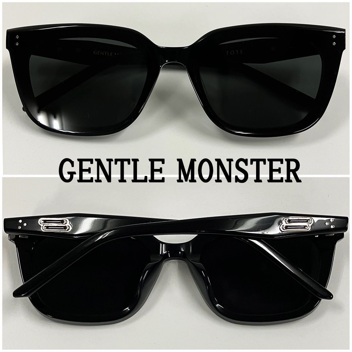 Gentle Monster 24AW Tote 01 証明書付き TOTE 01】スタイリッシュなスクエアサングラス☆ユニセックス (Gentle
