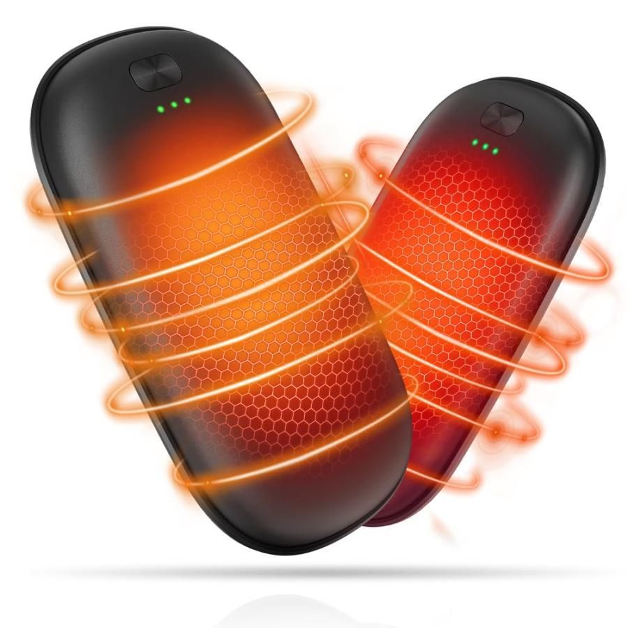 【新登場】充電式カイロ ハンドウォーマー 2個セット 新型分離式設計 11時間連続使用 2秒急速発熱 全面発熱 大容量 マグネット式 分離式 電気カ