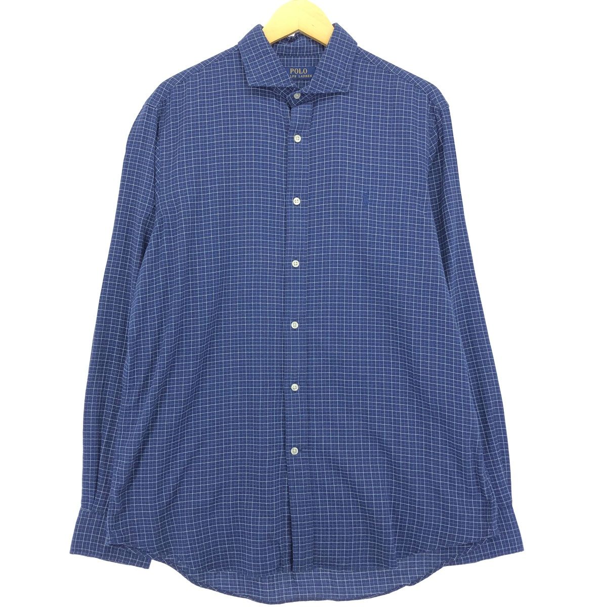 古着 ラルフローレン Ralph Lauren POLO RALPH LAUREN 長袖 チェックシャツ メンズL /eaa422454 【中古】/eaa422454