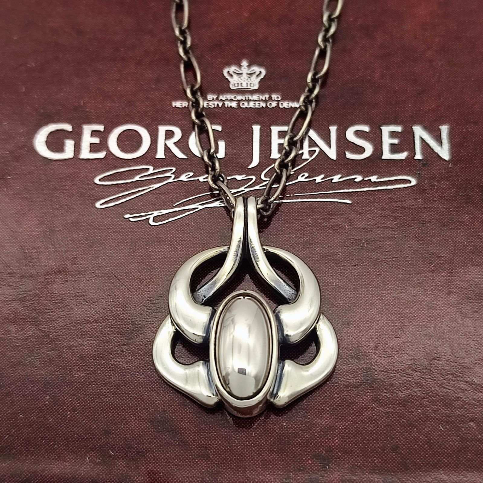 ジョージ・ジェンセン イヤーペンダント 2006 シルバー925 北欧デンマーク製2006'sGeorg Jensenジョージジェンセン瑪瑙