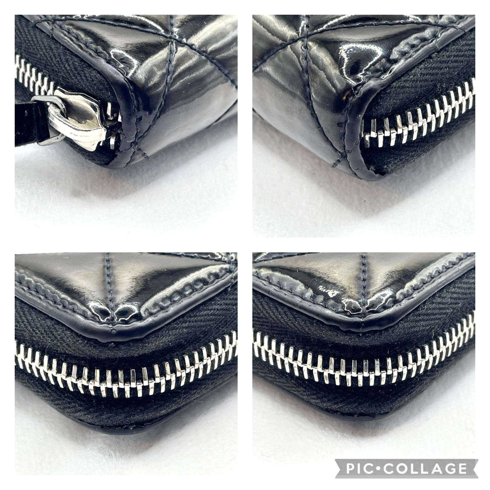 333】極美品 CHANEL/シャネル マトラッセ パテント（エナメル）レザー 