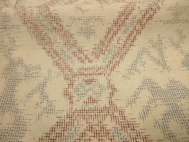 平和屋着物□上質な紬 幾何学文様 正絹 逸品 AAAU9444jd - メルカリ 