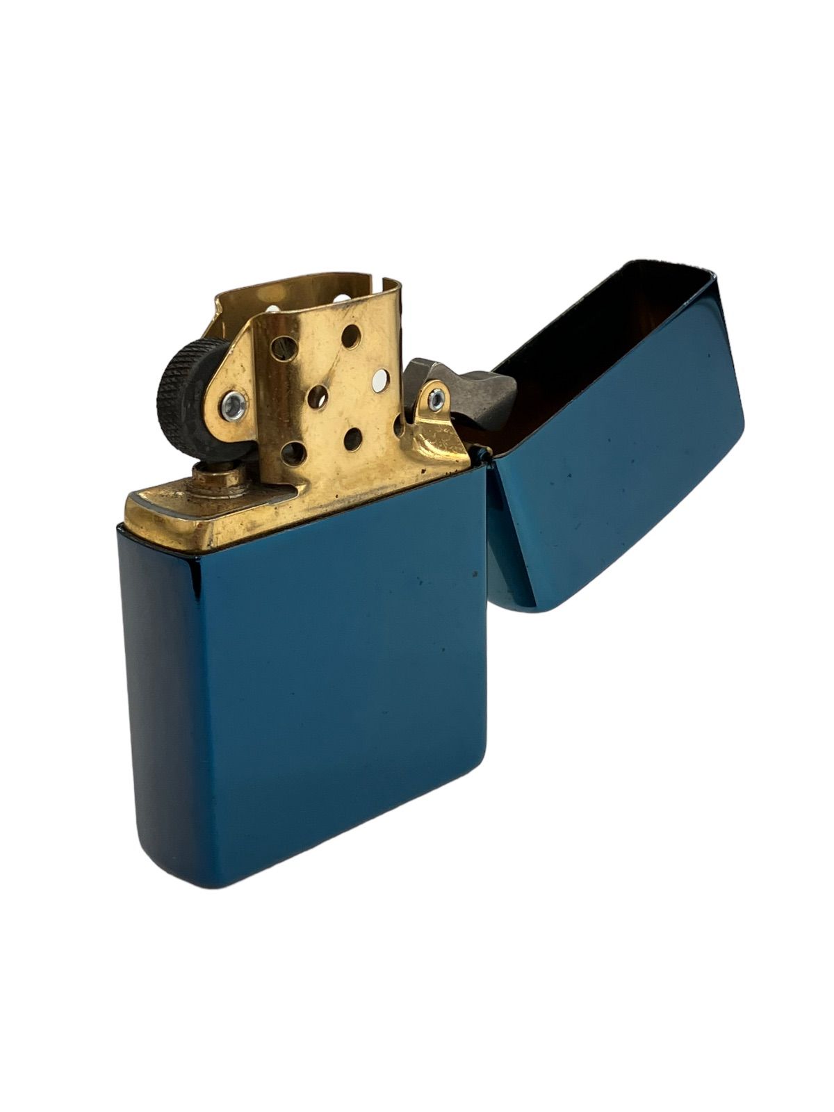 Zippo PEACEブルーチタン Zippo Peace since 1946 彫刻 ブルーチタン