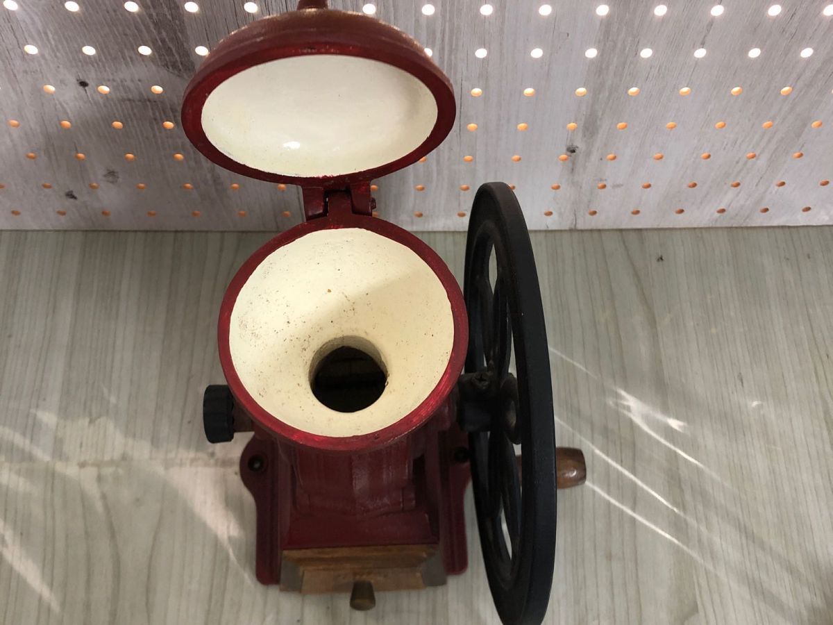 3-▲現状品 カリタ 手動式 コーヒーミル レッド 赤 RED kalita レトロ アンティーク 3-△現状品 カリタ 手動式 コーヒーミル レッド 赤 RED kalita