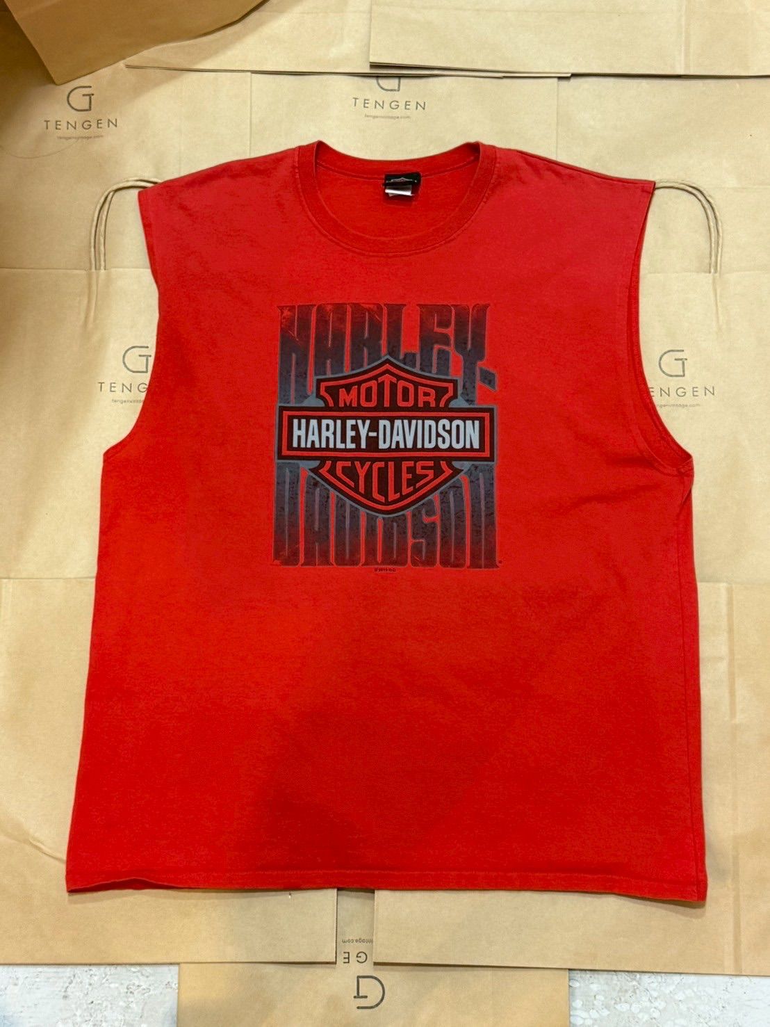 ハーレーダビッドソンHarley-Davidson ノースリーブ レッド