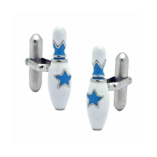 SWANK（スワンク） 日本製 ボウリングのカフス ブルー 【北海道・沖縄・離島配送不可】 SWANK（スワンク） 日本製 ボウリングのカフス ブルー