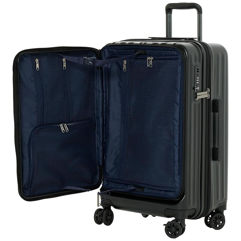 ワイズリー GALANT ギヤラント フロントオープン 修学旅行サイズ 22インチ 拡張 約56～62L 約4.3 軽量 大容量 1 NEXPOTALLINN_EU