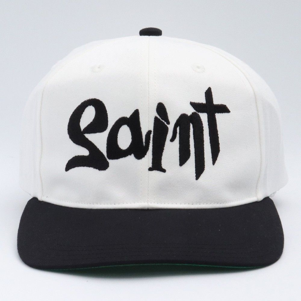 ☆未使用☆saint michael キャップ 未使用 SAINT MICHAEL CAP SAINT BLACK ホワイト - メルカリ