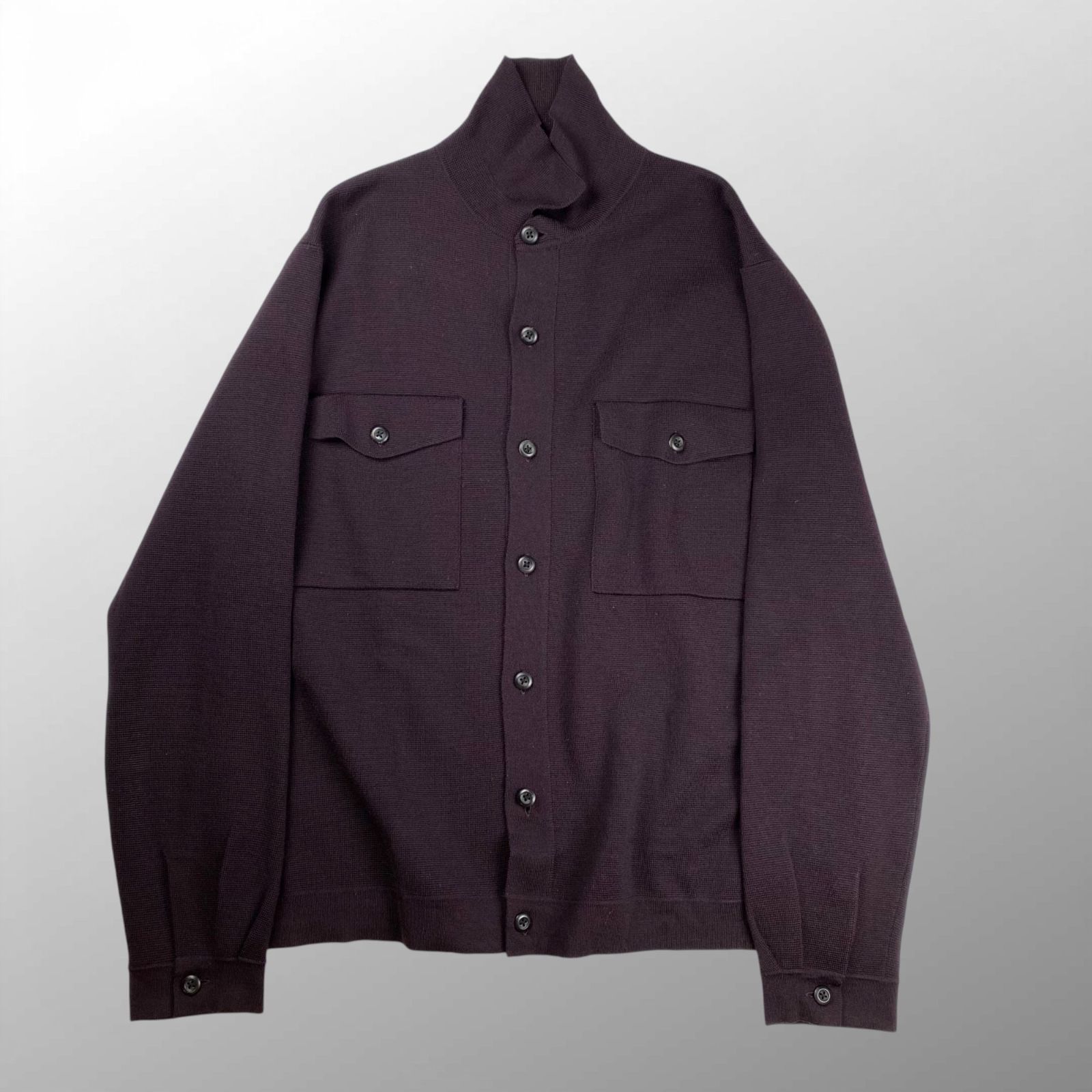 ◎稀少XL グランサッソ ニットジャケット ショールカラー ダブルブレスト 50 ダブルフェイスニットジャケット — LA MARINE FRANCAISE