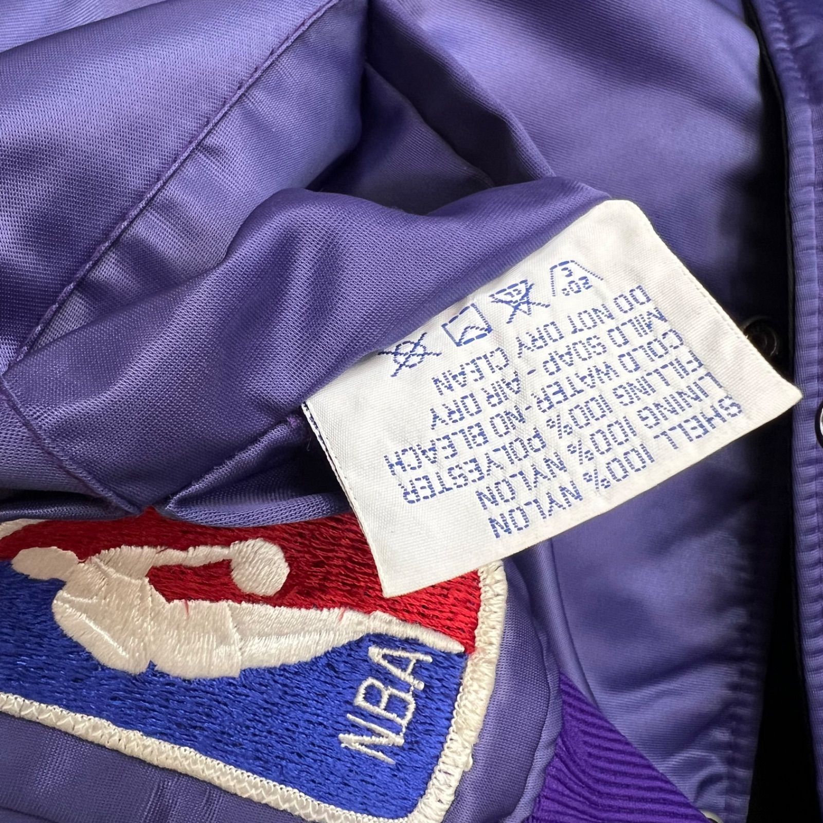 STARTER 90s vintage NBA Lakers reversible stadium jacket L 